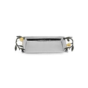 Plateaux en aluminium au design incroyable avec poignée, forme personnalisée, plateau de service alimentaire argenté pour table, utilisés dans les hôtels et les mariages - Product Image 1