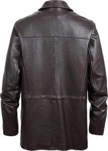 Chaqueta de Cuero Genuino para Hombre con Logotipo Personalizado de Alta Calidad, Impermeable, Resistente al Viento, Abrigo de Invierno, Diseño Moderno OEM para Amantes de los Autos - Product Image 6