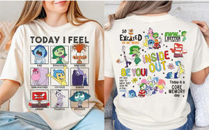 Camiseta Inside Out Today I Feel, Camiseta de Emociones Inside Out, Camiseta del Día de la Memoria Central, Camiseta de Sentimientos - Product Image 5