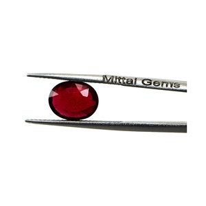 Rubis naturels de Bangkok, ovales calibrés 8x10mm, pierres précieuses facettées naturelles, prêtes à l'emploi pour la création de bijoux - Product Image 2