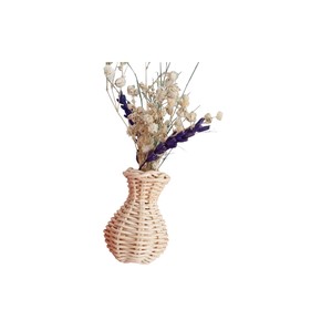 Small Natural Rattan Flower Vase Craft Display Ornament with rattan present and <b>gift</b> Premium Quality B2B Export Supply Item - Product Image 1
