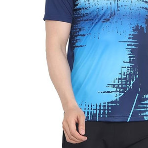 Chemises pour hommes de haute qualité avec logo personnalisé, tricotées unies, décontractées, respirantes, en polyester/coton, avec logo frontal par sublimation, pour le sport et le golf - Product Image 4