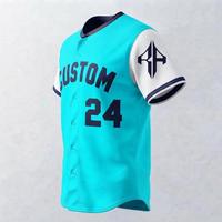 Maillot de baseball 100 % haute qualité pour homme avec logo blanc, manches courtes, coupe classique, impression sublimée à 100 % par RIVIAN ATLANTIC
