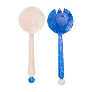 Elegant Resin Serving <b>Spoon</b> Handmade Marble Effect Tableware <b>Spoon</b> for Home Dining Restaurant Hotel Buffet - Product Image 3