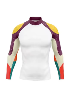 Maillot de bain à manches longues pour homme, séchage rapide, protection UV, protection solaire UPF 50+, haut de gamme pour la natation - Product Image 3