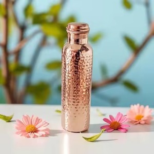 Hand-Hammered Copper Water <b>Bottle</b> - Ayurvedic 100% Pure Copper for Detox & Immunity (900ml, Leak-Proof) - Product Image 1