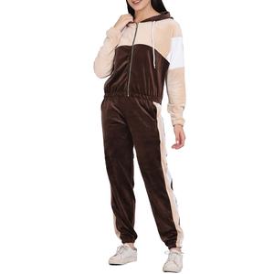 Survêtements en velours unisexe survêtement à capuche avec logo personnalisé survêtement hiver chaud pour femmes technique de teinture unie vente en gros 2026 - Product Image 4