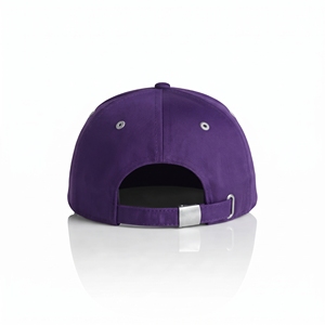 Structured 7-Panel <b>Purple</b> Snapback Cap Silver Flat Brim Unisex Casual <b>Hat</b> Solid Color Cotton Canvas Adult Fit 3D Embroidery - Product Image 3
