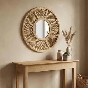High Quality Wooden <b>Frame</b> Design Mirror Suitable For Living Spaces Hotel And Restaurant Styling - Product Image 4