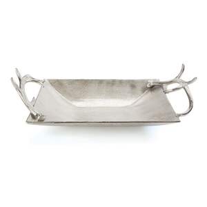 Bandeja de metal estilo antiguo para chocolate con diseño floral en relieve, plato festivo para servir en ocasiones especiales, ideal para regalo. - Product Image 4