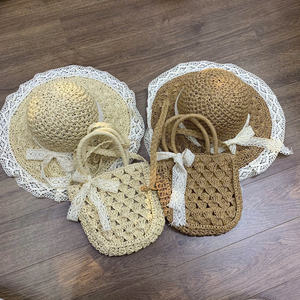 Sombrero de paja de ala ancha para mujer con cinta y correa para la barbilla a prueba de viento, sombrero de playa de verano - Product Image 4