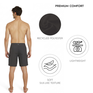 Classic Solid Color Board Shorts For <b>Men</b> Custom Design Lightweight Quick Dry Swim <b>Trunks</b> Breathable Summer Fashion Bottoms - Product Image 3