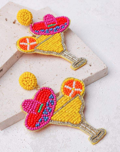 New Handmade Women's <b>CUFF</b> <b>Earrings</b> From India Base Seed Beaded Embroidery Seed Bead for Girls - Product Image 1