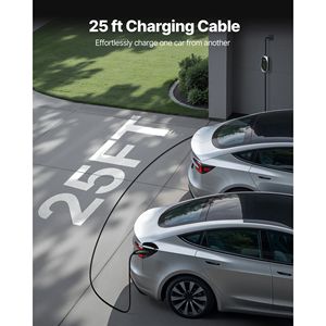 เครื่องชาร์จ1/2ในรถยนต์ไฟฟ้า16แอมป์แบบพกพารุ่น Tesla เครื่องชาร์จไฟในรถยนต์ไฟฟ้าขนาด25ฟุต120V-240V ไฟ LED แสดงสถานะ nacs - Product Image 4