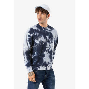 Sudadera Deportiva de Invierno para Hombre, Cuello Redondo, Estampado Tie-Dye, 100% Algodón Felpa, Manga Larga, Logotipo Personalizado OEM, Transpirable, Resistente al Viento - Product Image 4