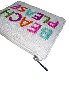Monedero divertido con cremallera, hecho a mano, bordado con cuentas, duradero, ecológico, de gran capacidad, con cuentas de semillas personalizadas, suave - Product Image 5