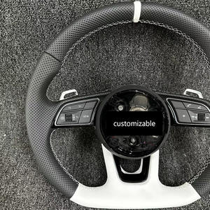 Cuir complet avec dos blanc à l'étiquette d'origine, noir et blanc, prend en charge la personnalisation privée pour <span class=keywords><strong>Audi</strong></span> A3 A4L A5 A6 A7 A8 - Product Image 2