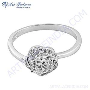 Famous Design <b>CZ</b> Gemstone Silver <b>Ring</b> - Product Image 1
