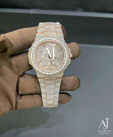 Reloj de Cuarzo Moissanite con Correa Cuadrada de Aleación de 20 mm, Resistente al Agua 10 Bar, Esfera de Cristal con Números Romanos, Acero Inoxidable