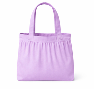 Bolsa de compras de lona de moda al por mayor, tamaño mediano, reutilizable, con lazo frontal, personalizable con logotipo. - Product Image 4