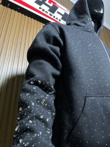 Sweat-shirt unisexe 100 % coton avec logo strassé sur le devant, à capuche et fermeture éclair, coupe ample, décontracté, hiver, écoresponsable - Product Image 5