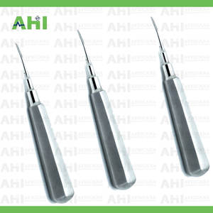 เครื่องมือถอนฟันสแตนเลส AHI ปลายโค้ง 2 มม. สีเงิน ผลิตในปากีสถาน ได้รับการรับรองมาตรฐาน CE - Product Image 4