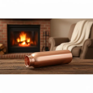 Premium Quality Eco-Friendly Pure Solid <b>Copper</b> Water <b>Bottle</b> for <b>Drinking</b> Ayurvedic Health Benefits Leak Proof Cap Customizable - Product Image 5