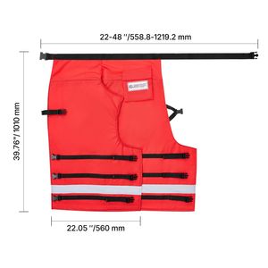 Protège-jambes de tronçonneuse de classe D à 8 couches, style enveloppant, avec ceinture réglable et poche pour engrenages, pour hommes - Product Image 1