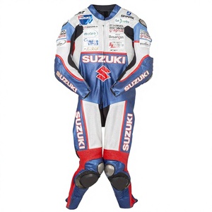 ชุดแข่งรถวิคตอร์เนซ์ ฟิลิปป์ WSBK ซูซูกิ หนังวัว/หนังจิงโจ้ 1 ชิ้น สำหรับขับขี่มอเตอร์ไซค์/จั๊มสูทสำหรับนักขี่มอเตอร์ไซค์ระดับมืออาชีพ - Product Image 1