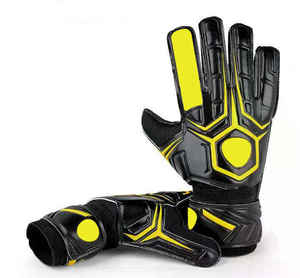Custom Brand Football Goalkeeper Gloves PU <b>Full</b> Finger Non <b>Slip</b> Breathable Adjustable Wrist Strap Hook Loop Closure Unisex - Product Image 1
