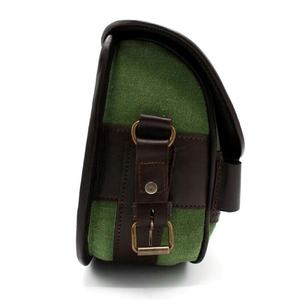 Sac organisateur de cartouches en cuir durable, pochette extérieure haut de gamme avec finition rustique, bandoulière réglable pour le camping et la randonnée - Product Image 3
