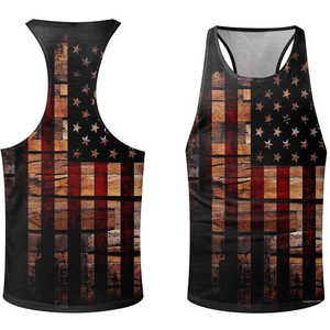 <b>Men</b> Plain Cotton Bamboo Fiber Rib Knit Gym <b>Singlet</b> Vest Compression Fitted Tank Top Breathable Quick Dry Customized High Street - Product Image 4