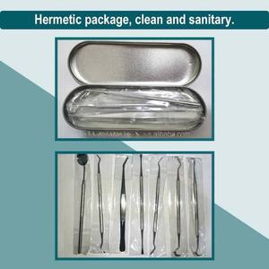 7 Pcs Tools Hygiene <b>Instrumental</b> Dentist Surgery Lab Equipment Tooth Mirror Scaler Teeth Cleaner Cleaning Tools By Grip Surgical - Product Image 6