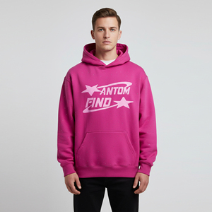 Customized Logo Sublimation 100% Cotton Polyester Long Sleeve Printed Oversize <b>Pullover</b> Personalized <b>Mens</b> Hoodies Solid Pattern - Product Image 3