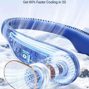 Ventilador de Cuello Sin Aspas Exclusivo con Molde Privado, Recargable por USB, Mini Ventilador de Cuello para Exteriores, Ligero, Compatible con OEM ODM Personalizado - Product Image 4