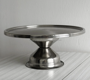 ชุดขาตั้งเค้กทองเหลืองสีทองเงาสำหรับตกแต่งงานแต่งงาน ชุดขาตั้งโชว์ขนมหวานและเค้ก - Product Image 4