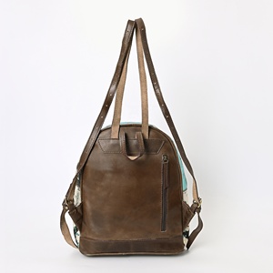 Custom Luxury Cowhide Leather <b>Backpack</b> for Women Vintage Western Travel School <b>Backpack</b> <b>Large</b> Capacity Lightweight Bag - Product Image 5