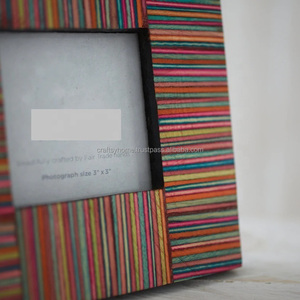 Modern Home Decor Multi-Color Photo <b>Frame</b> Custom Natural Wood <b>Picture</b> <b>Frame</b> with Bone Wood Design Wedding Gift Table Top Display - Product Image 5