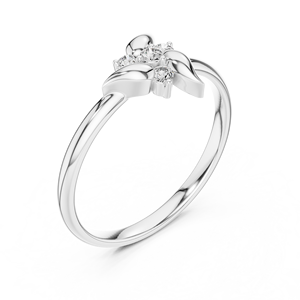 Bague Moissanite de mariée traditionnelle 10K Bagues en diamant en or jaune - Product Image 5