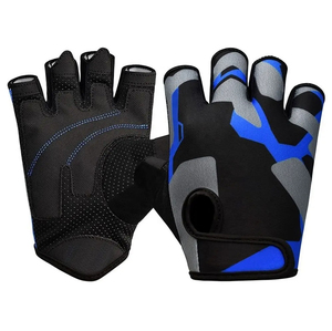 Wrist Wrap Support Half Finger Lightweight Gym Training for Men Women Bodybuilding Factory Wholesale Pu Material <b>Glove</b> - Product Image 5