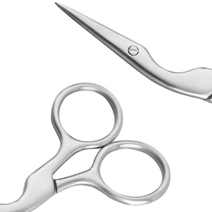 Cuticle Scissors Curved and <b>Rounded</b> Eyebrow Multi-purpose Nail Scissors Facial Hair Stainless Steel Scissors - Product Image 4