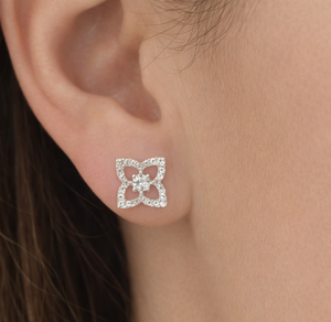 New Arrivals Fine Stud <b>Earrings</b> Jewelry Round Natural Lab Grown Diamond Floral <b>Earrings</b> 925 Sterling <b>Silver</b> 14K 18K <b>Solid</b> Gold - Product Image 6