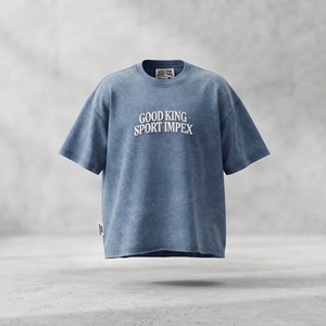 Camiseta Oversize Personalizada con Lavado Ácido, Algodón Pesado Vintage, Unisex, Estilo Urbano, Logotipo Bordado, Hombro Caído, Venta al por Mayor OEM - Product Image 2