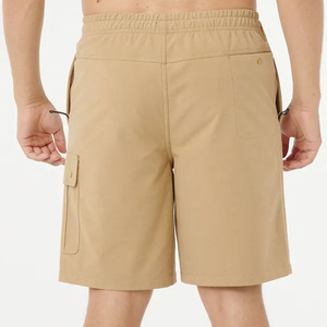 Shorts de bain en satin pour homme, extensibles dans 4 directions, séchage rapide, motif uni, pour entraînement, basketball, surf et natation - Product Image 3