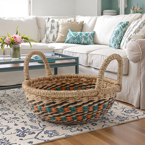 Cesta de mimbre redonda hecha a mano con cúpula protectora de malla para alimentos, accesorios de cocina para el hogar, precio económico, Vietnam 2026 - Product Image 2