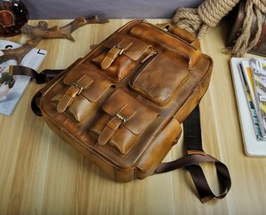 Heritage Leather Laptop <b>Backpack</b> <b>Waterproof</b> Anti-Theft Vintage Rucksack Genuine Leather Travel LBP-0339 - Product Image 6