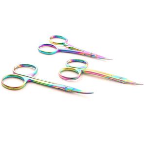 Ciseaux de beauté de précision lames tranchantes idéales pour tailler les sourcils et les zones délicates des poils du visage sans effort poussoir de cuticule - Product Image 4