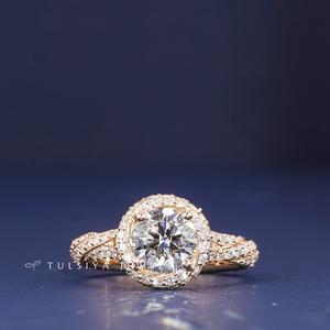 Anillo de Diamante Cultivado en Laboratorio con Forma de Puntero en Oro Sólido de 14K para Mujer, Joyería Fina de Lujo, Anillo de Compromiso con Diamante de Aspecto Natural - Product Image 2