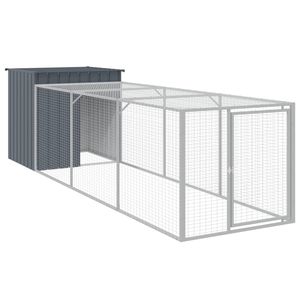 Jaula Grande para Pollos de Acero Galvanizado Antracita, Jaula Premium para el Cuidado de Aves de Corral - Product Image 2