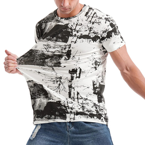 T-shirts pour hommes à prix de gros, impression intégrale, vêtements de sport, sur mesure, impression 3D complète, manches courtes, sublimation - Product Image 3
